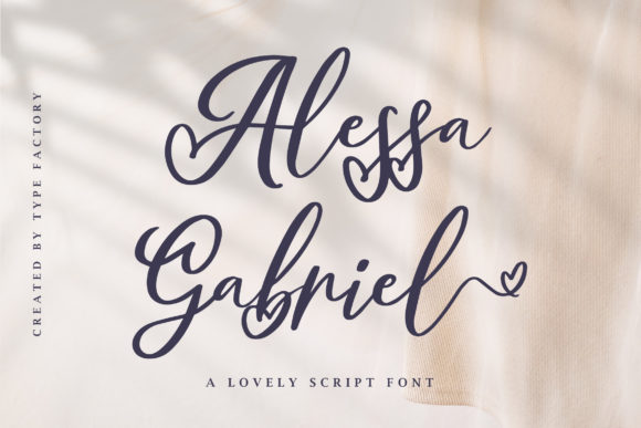 Alessa Gabriel: The Elegant Script Font for Modern Branding