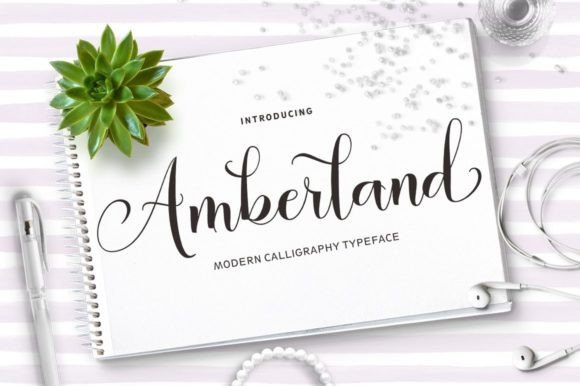 Amberland: A Modern Calligraphic Script for Distinctive Design