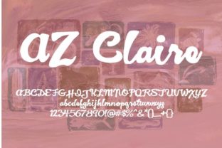 AZ Claire: A Bold Script Font with a Personal Touch