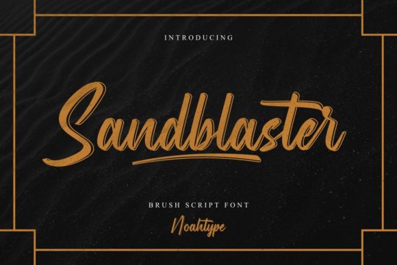 Bring Handmade Charm to Your Projects with the Sandblaster Script Font