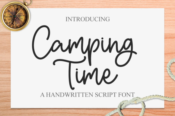 Camping Time: A Script Font That Dances with Creative Charm