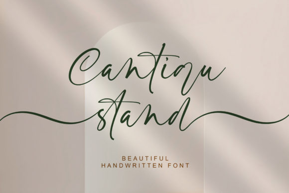 Cantiqu Stand: A Script Font That Balances Elegance with Versatility
