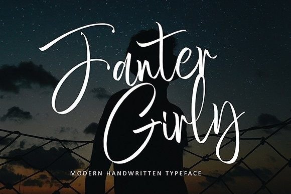 Fanter Girly: The Script Font Blending Elegance with Modern Edge