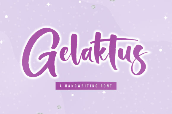 Gelaktus: A Flowing Script Font for Modern Creatives
