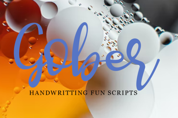 Gober: The Stylish Script Font for Confident Design