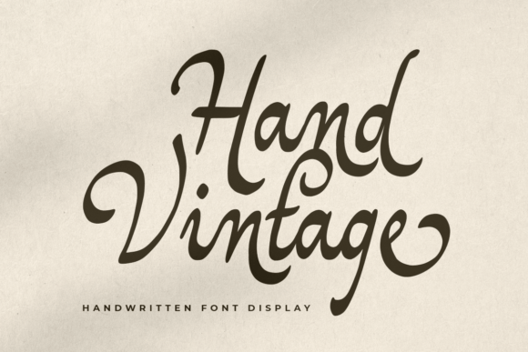 Hand Vintage: A Script Font for Authentic, Timeless Design