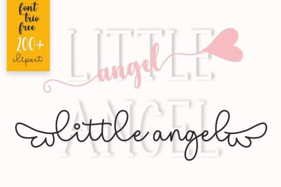 Little Angel: A Font Trio for Modern, Chic Design Projects