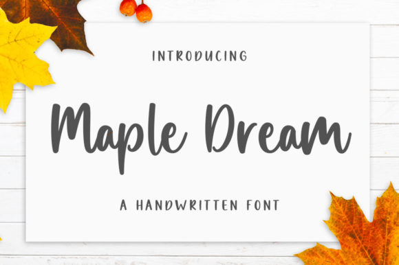 Maple Dream: The Elegant Script for a Handwritten Touch