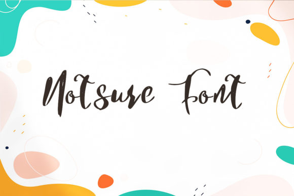 Notsure: The Trendy Script Font for Modern Creative Projects
