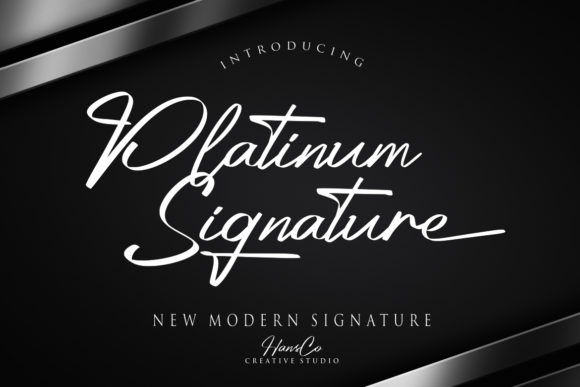 Platinum: A Bold Script Font for Confident Design