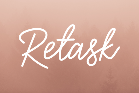 Retask: A Bouncy Script Font for Fresh, Friendly Designs