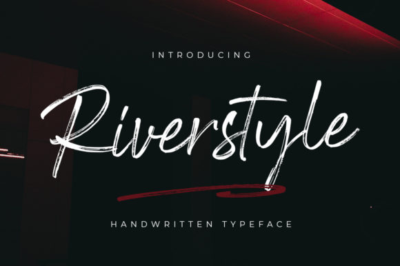 Riverstyle: Confident Dry Brush Script for Authentic Design