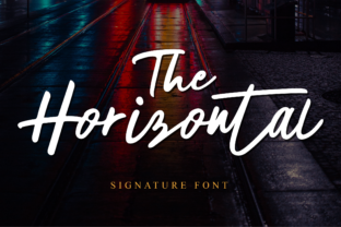 The Horizontal: A Script Font with Striking Style