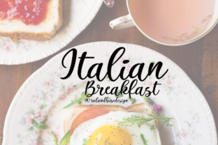 The Italian Breakfast Font: A Handwritten Calligraphy Typeface for Creative Projects
