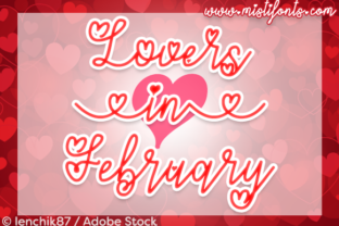 Valentine's Day Design with Lovers in February