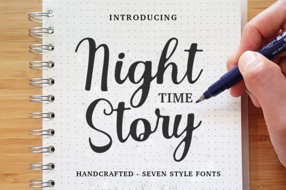 Why Night Time Story Redefines Modern Script Fonts